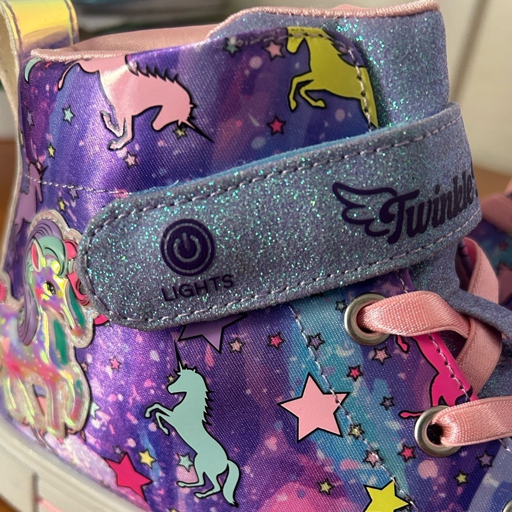 Skechers Kids' Purple Unicorn Sneakers - Picture 12 of 16